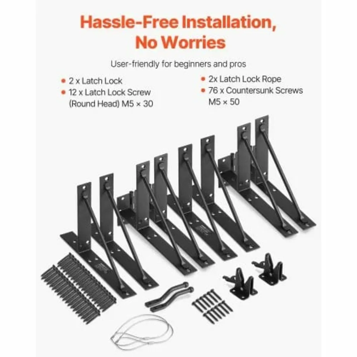 Gate Corner Brace Bracket, 2 Sets, Anti Sag Gate F - Image 4