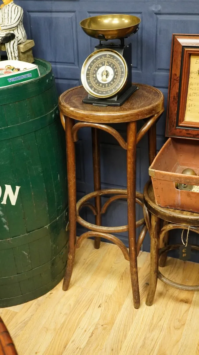 Vintage Bentwood Bar Stool - Image 1