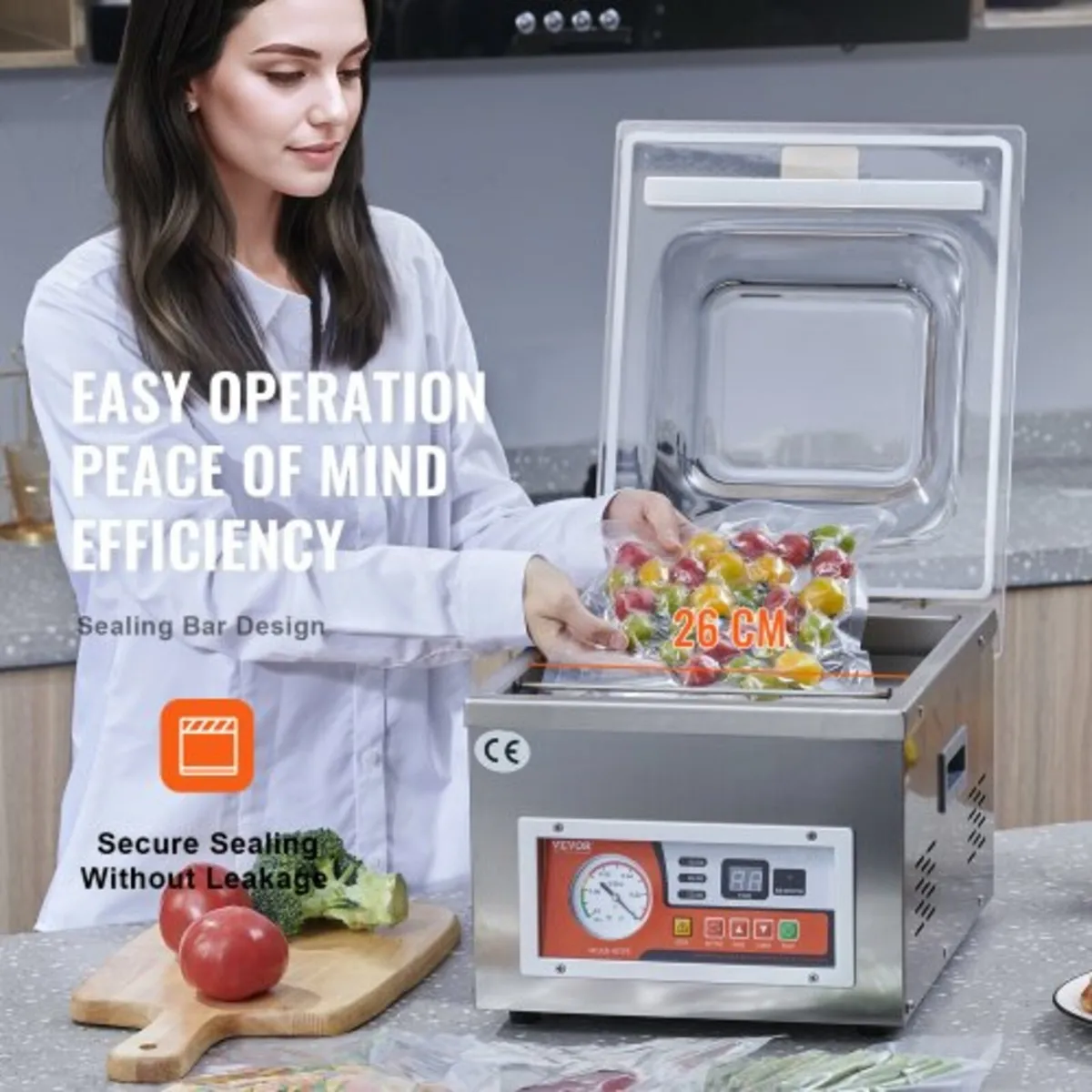 Chamber Vacuum Sealer, 260W Sealing Power, Vacuum - Image 2