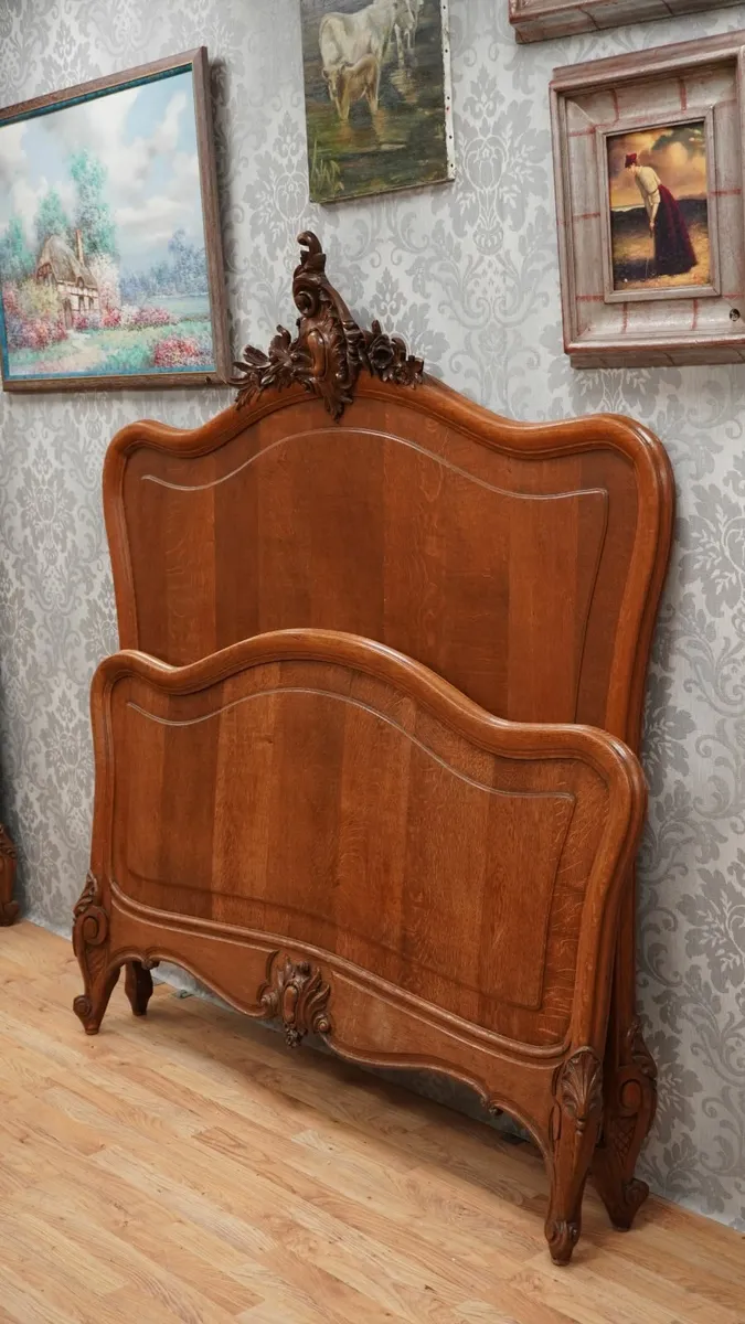 Grand Palais French Oak Bed Frame - Image 2