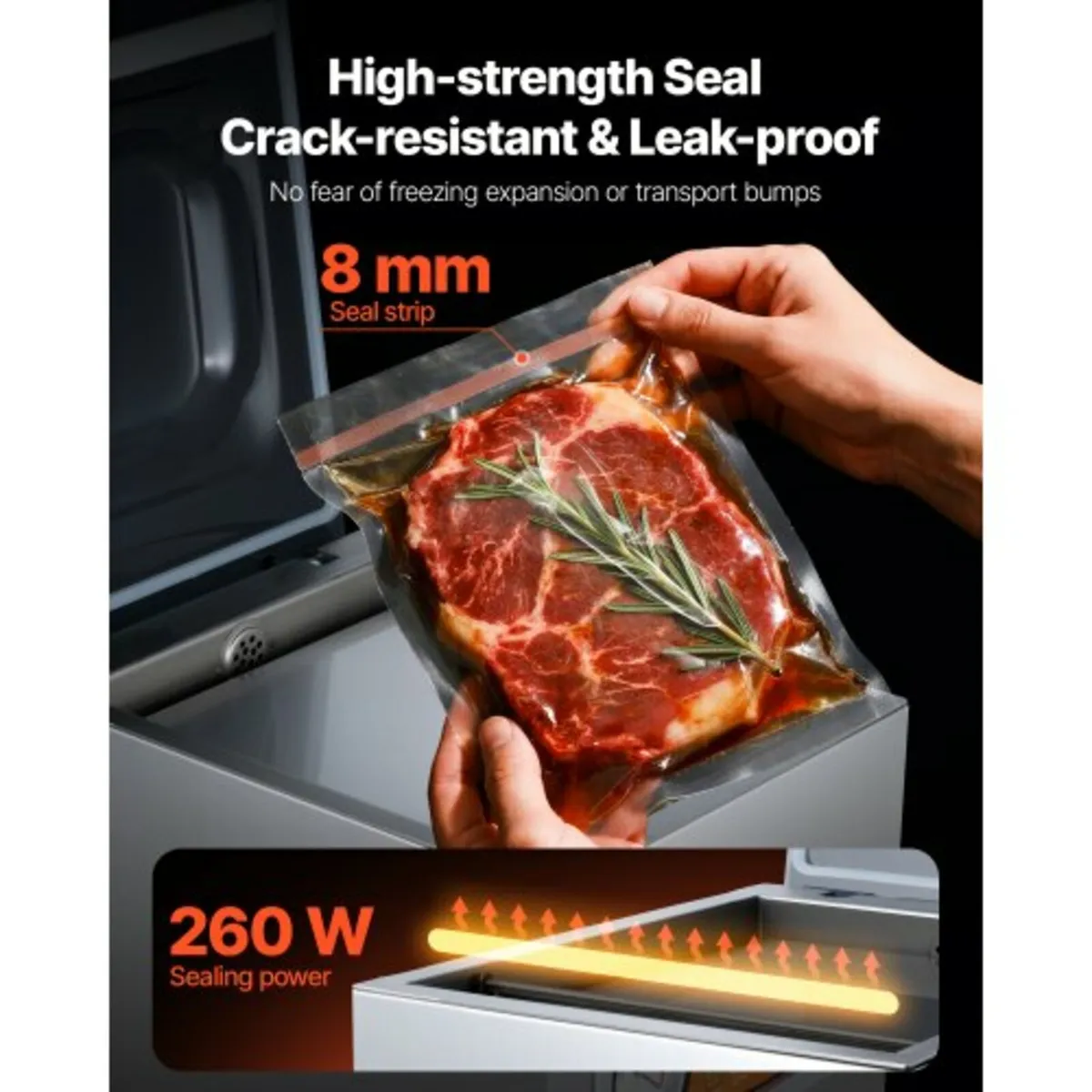 Vacuum Sealer, 260W Sealing Power, Vacuum Packing - Image 4