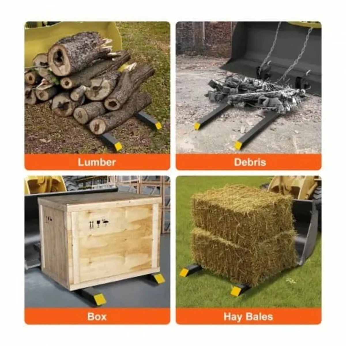 Clamp on Pallet Forks, 907.2 kg Capacity Pallet Fo - Image 3