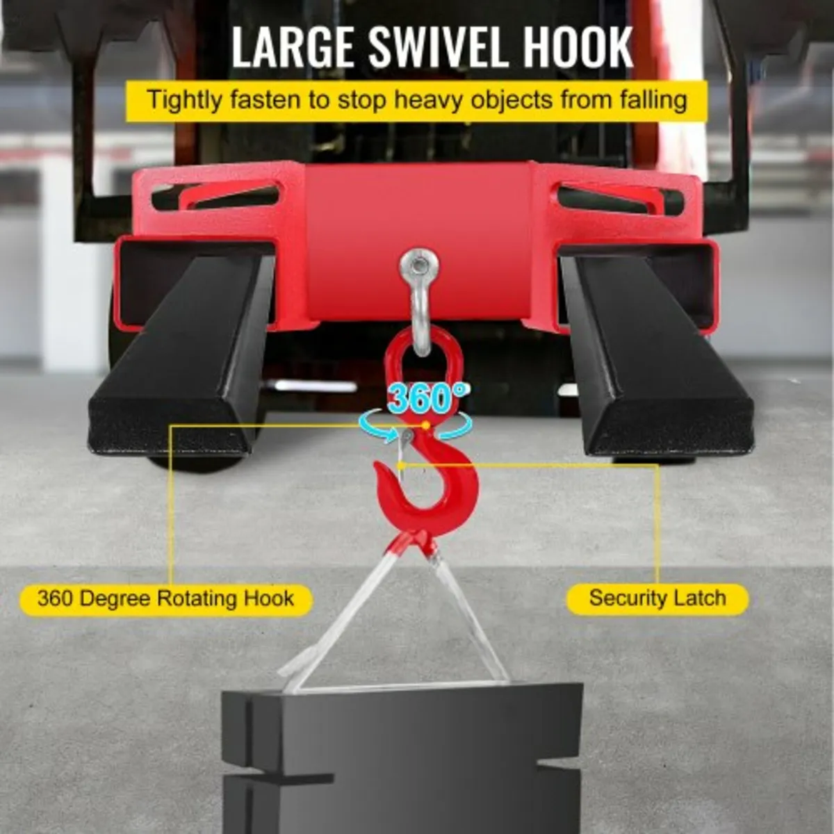 3 Ton Forklift Lifting Hook 6000 LBS/3000KG Capaci - Image 3