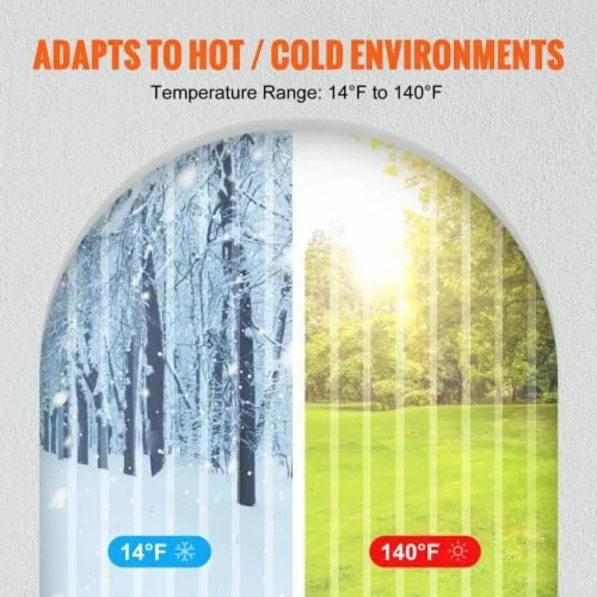 PVC Door Curtain 4997.4 cm x 20.3 cm Roll Cooler F - Image 3