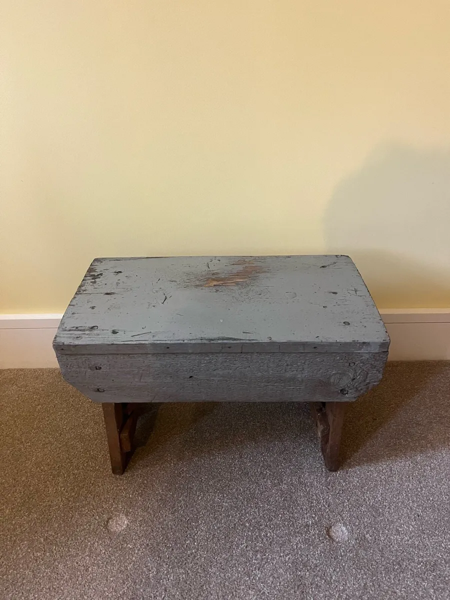 Antique Irish Pine Vernacular Dairy Stool - Image 2