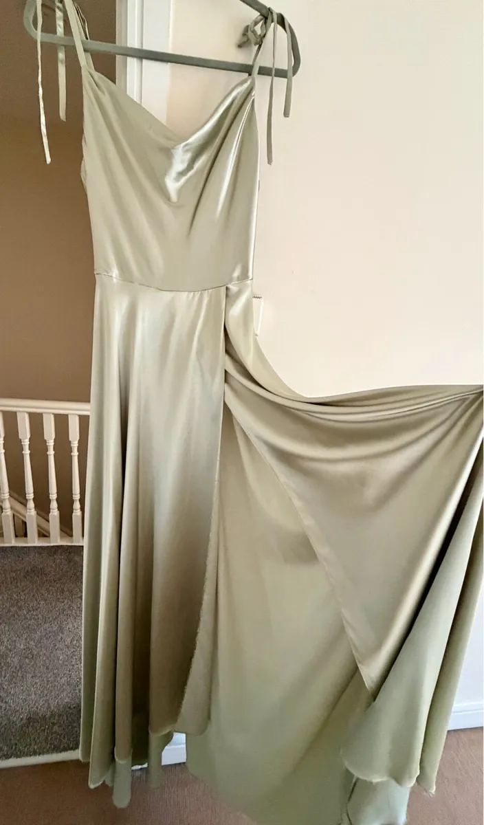 Satin Maxi Dress - Image 4