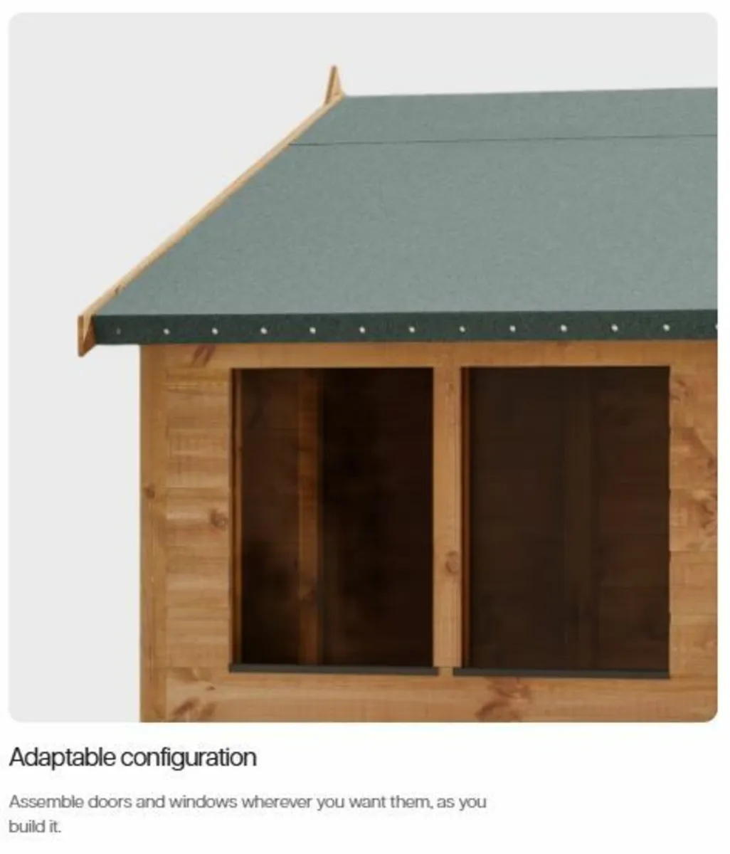 Coola Deluxe 6×4 Apex T&G Timber Shed In Stock - Image 3
