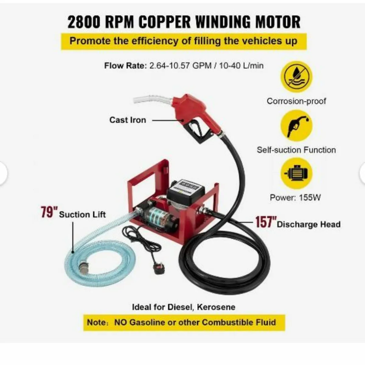 40 L Diesel Pump, Heating Oil Pump - Image 4