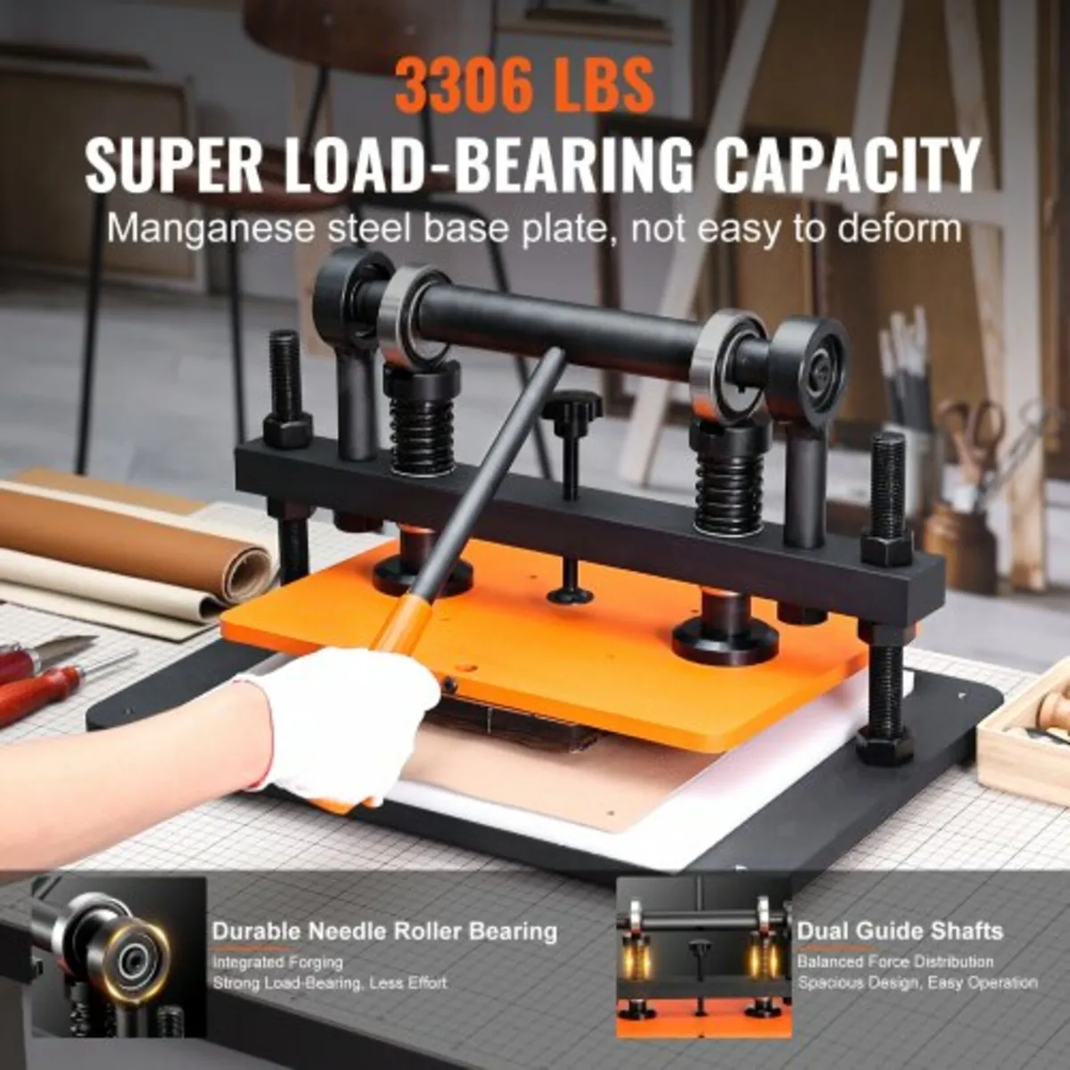 Leather Cutting Machine, 36 x 25.9 cm Embossing Pl - Image 2