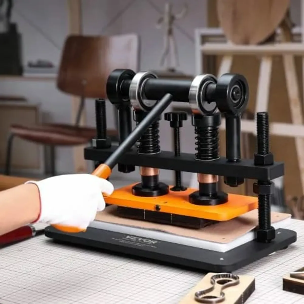 Leather Cutting Machine, 25.9 x 12 cm Embossing Pl - Image 4