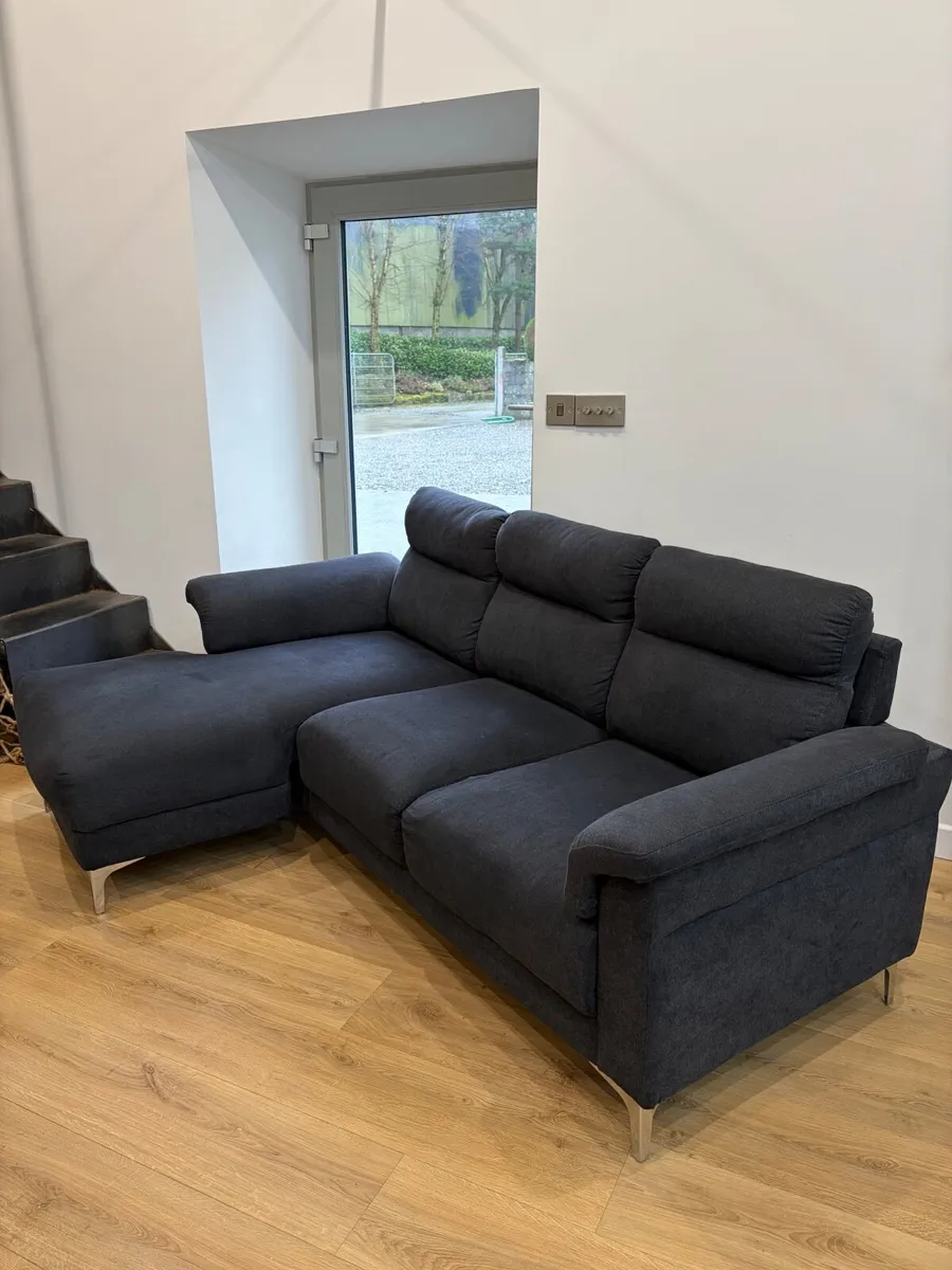 Navy 3-Seater Couch - Image 1