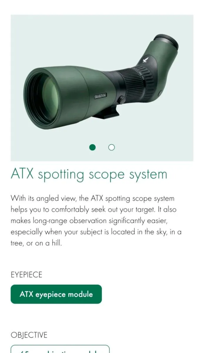 Swarovski ATX spotting scope 85mm - Image 1