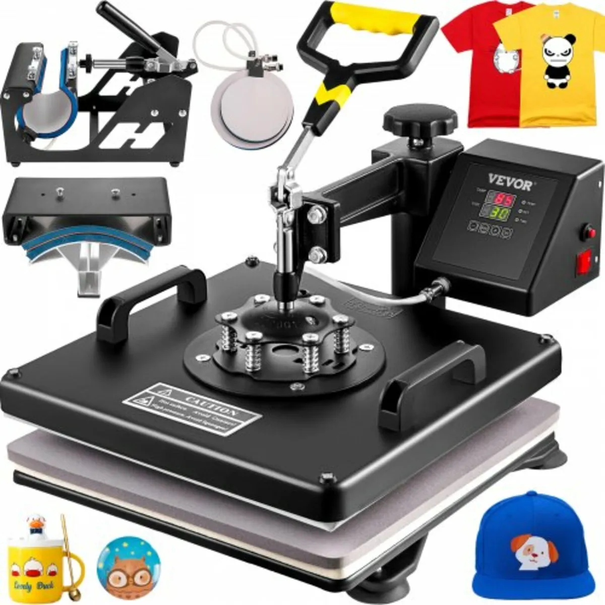 Heat Press Machine, 15 x 15 Inch, 5 in 1 Combo Swi - Image 1