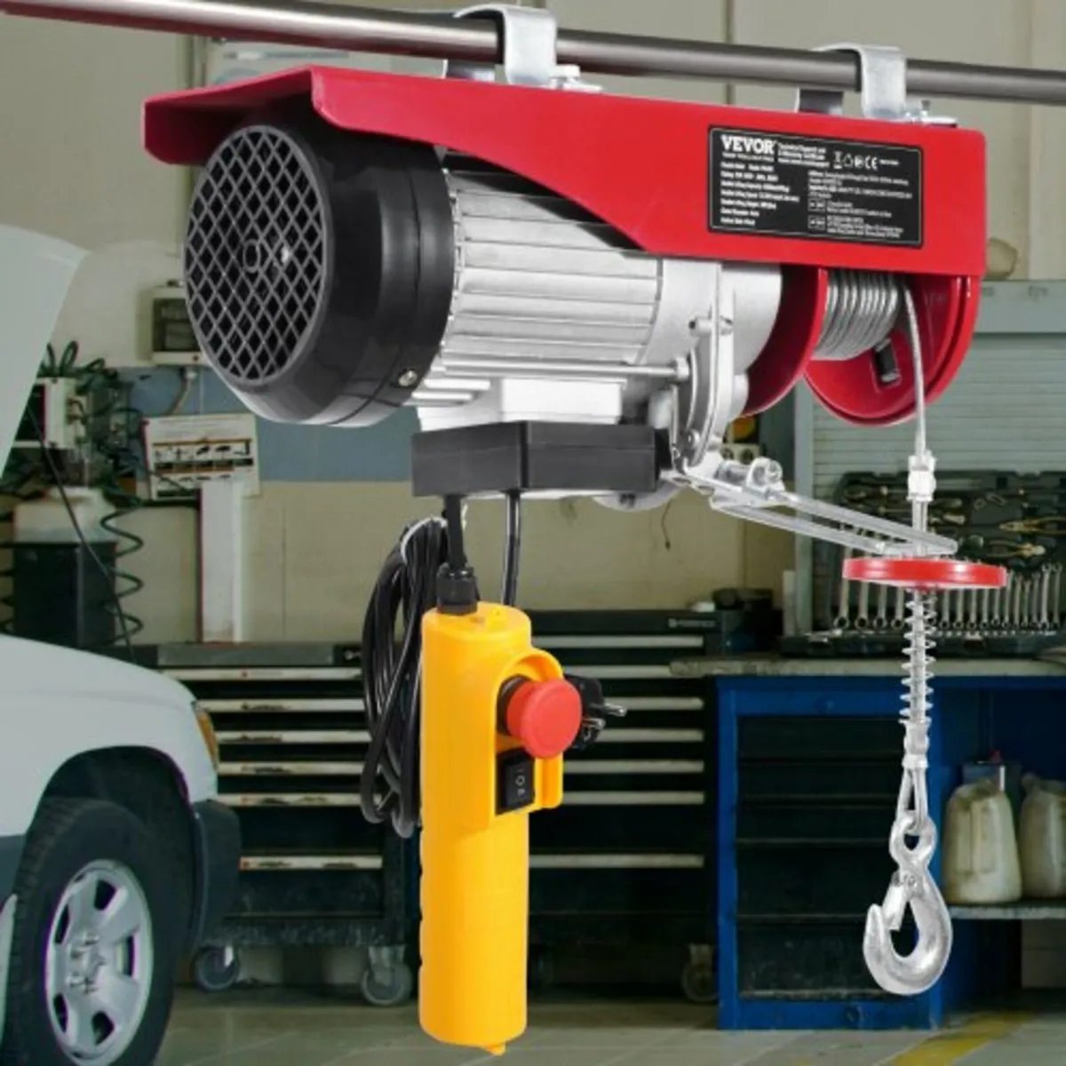 Electric Hoist, 880 lbs 230V Electric Winch with 1 - Image 4