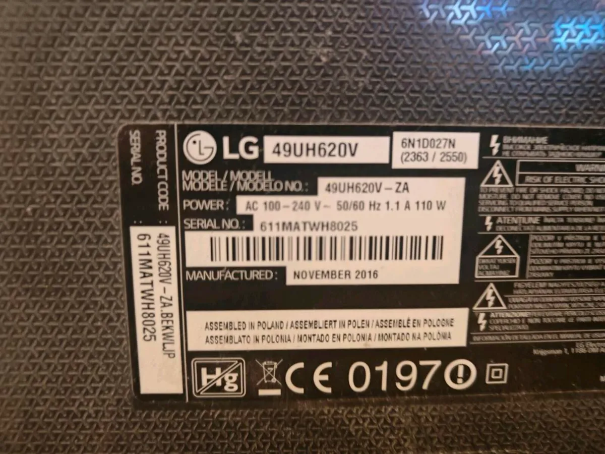 49" LG Smart TV - Image 2
