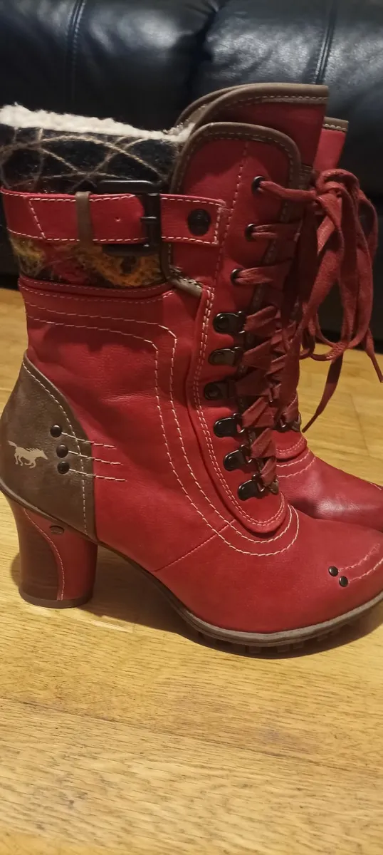Red High Heel Boots - Image 3