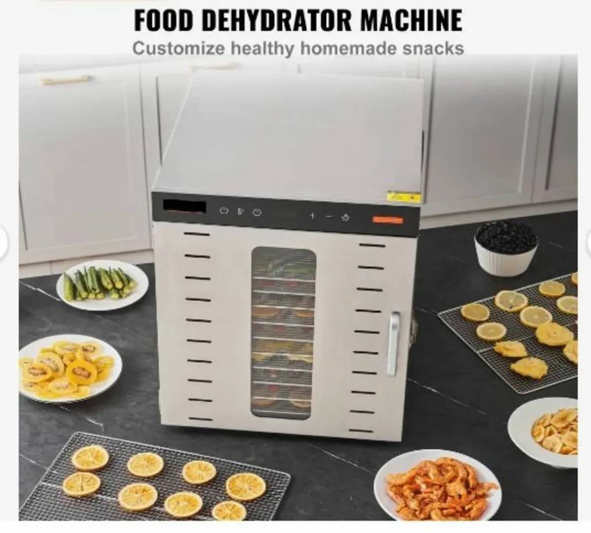 10 Trays Food Dehydrator Machine Stainless Steel - Image 3