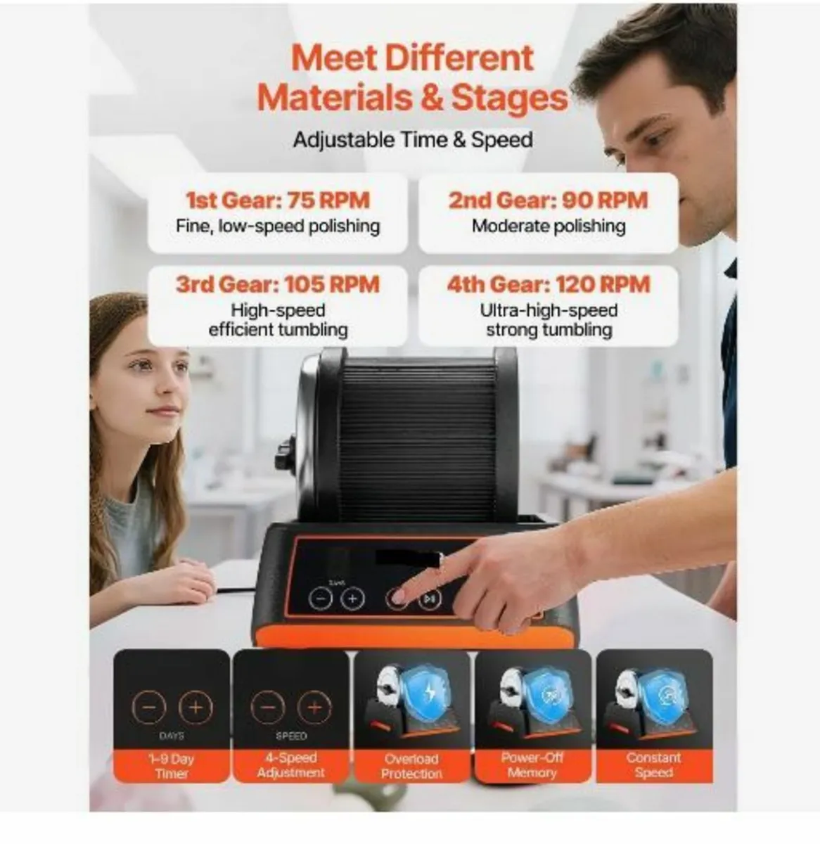 Rock Tumbler Kit, Rock Polishing Kit - Image 2