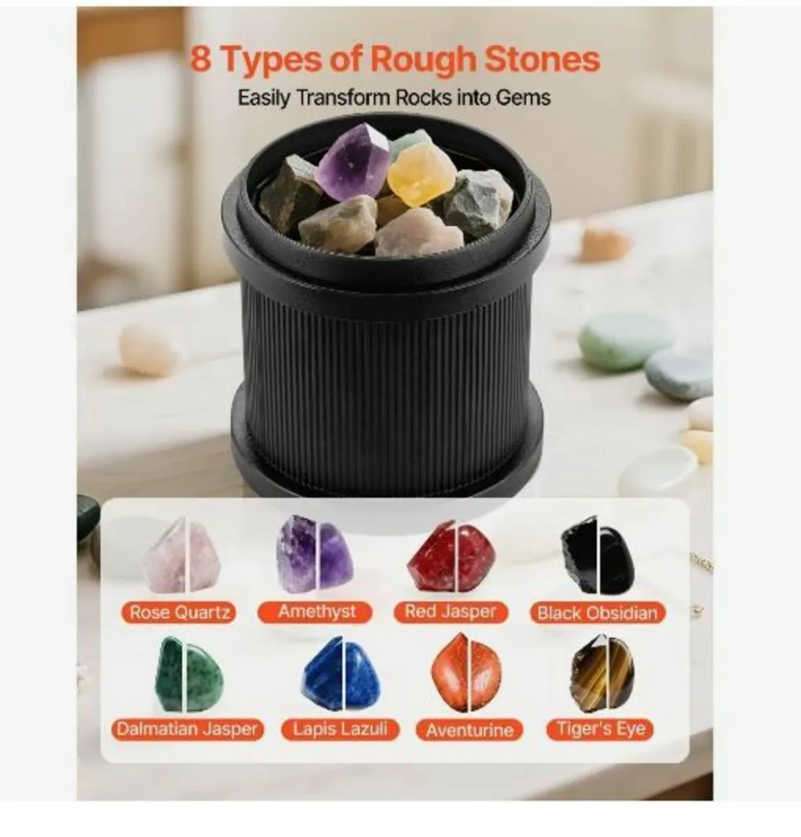 Rock Tumbler Kit, Rock Polishing Kit - Image 3