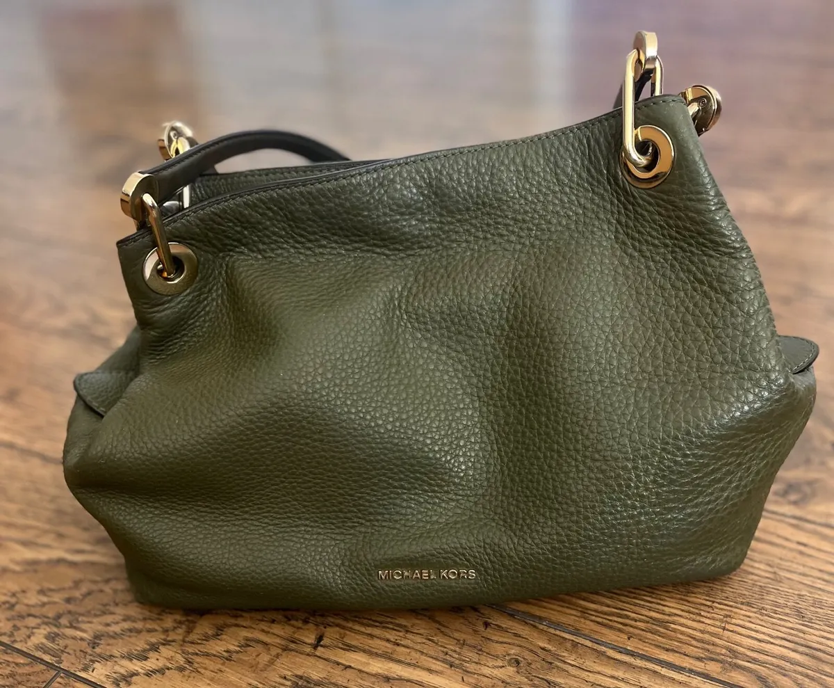 Michael Kors Olive Green Handbag - Image 1