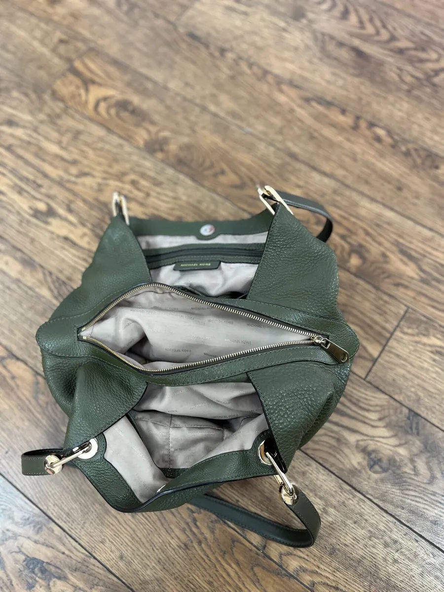 Michael Kors Olive Green Handbag - Image 4