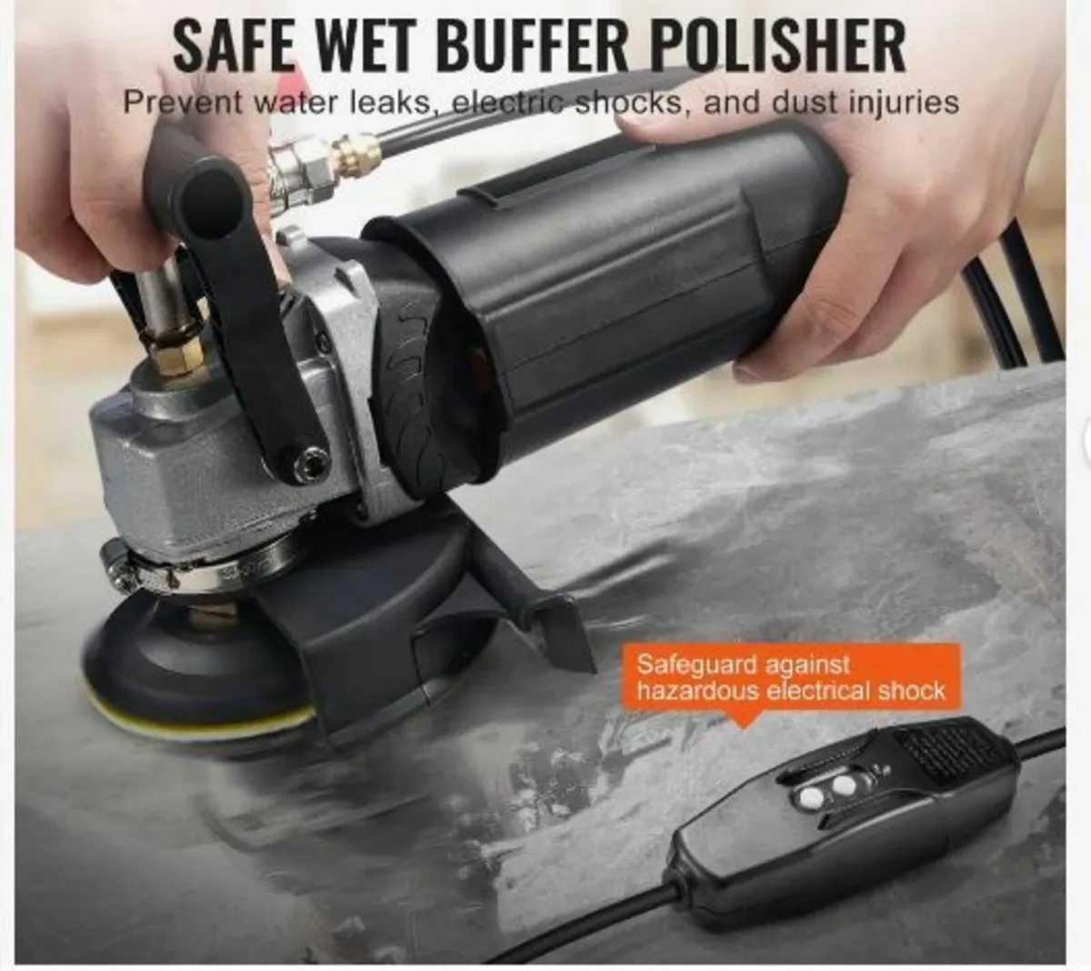 Wet Polisher 800W, 4" Concrete Grinder - Image 2
