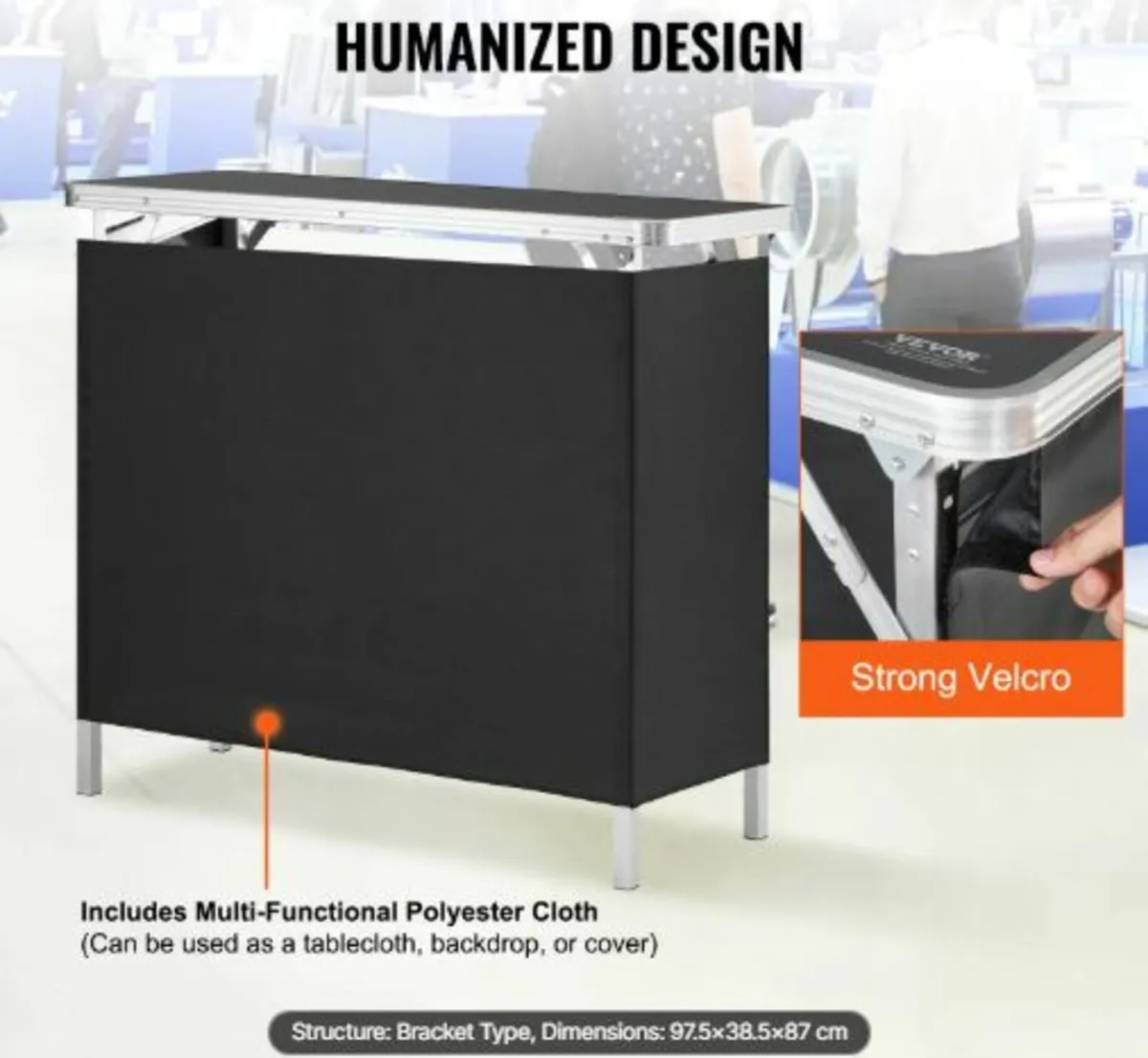 Portable Tradeshow Podium Table,97,5 ×38,5 × 87 cm - Image 2