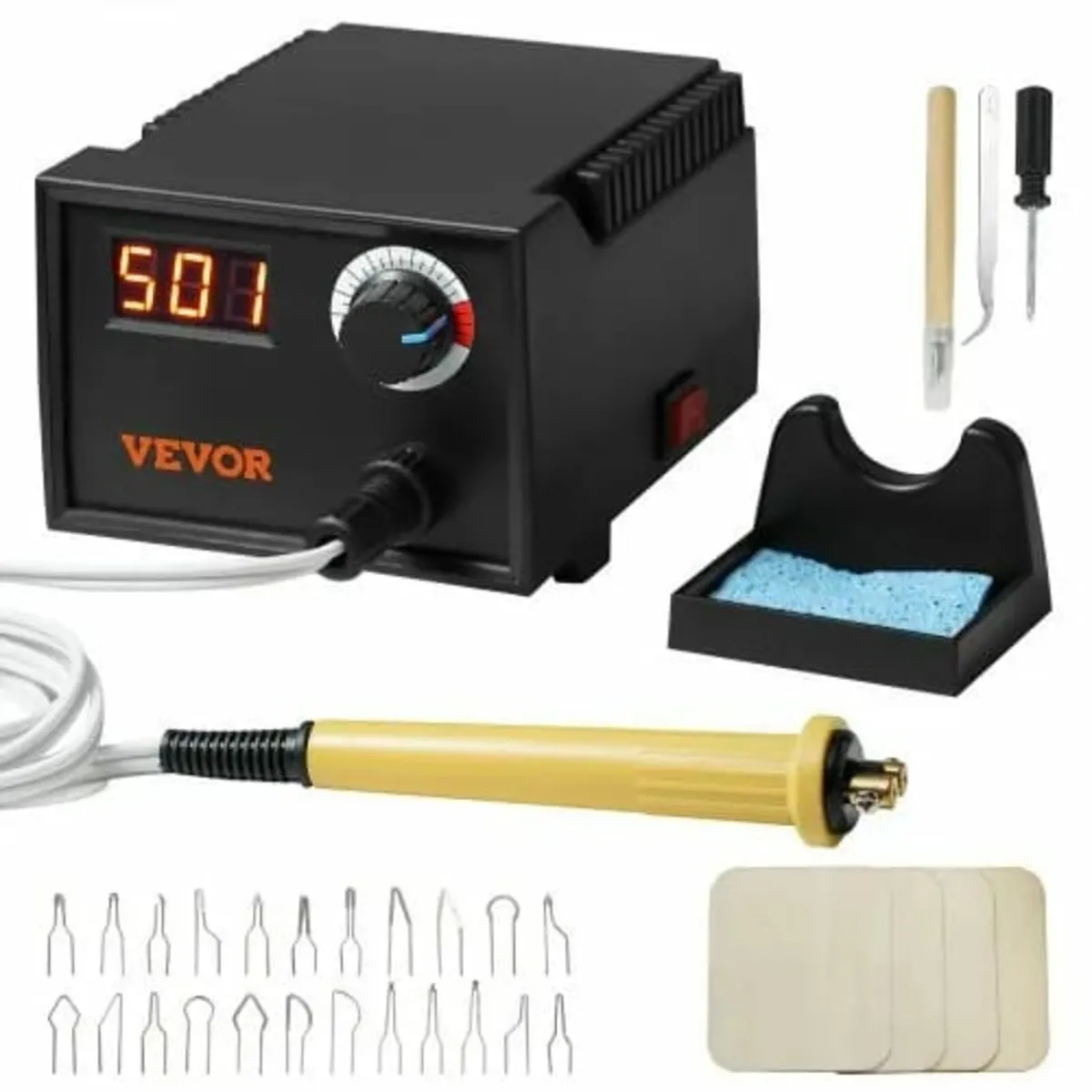 Wood Burning Kit, 200~700°C Adjustable Temperature - Image 1