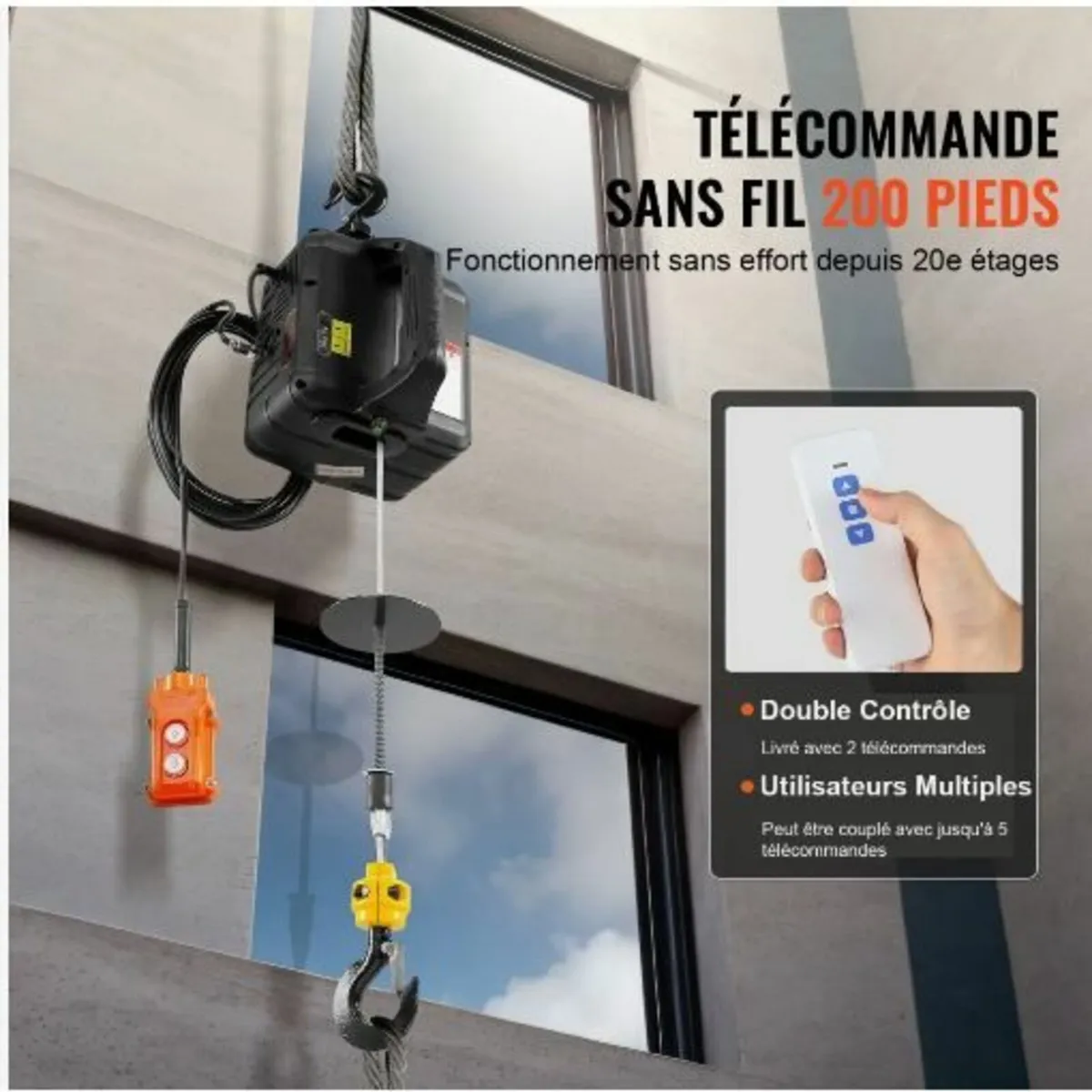 3-in-1 Portable Electric Hoist Winch - Image 2