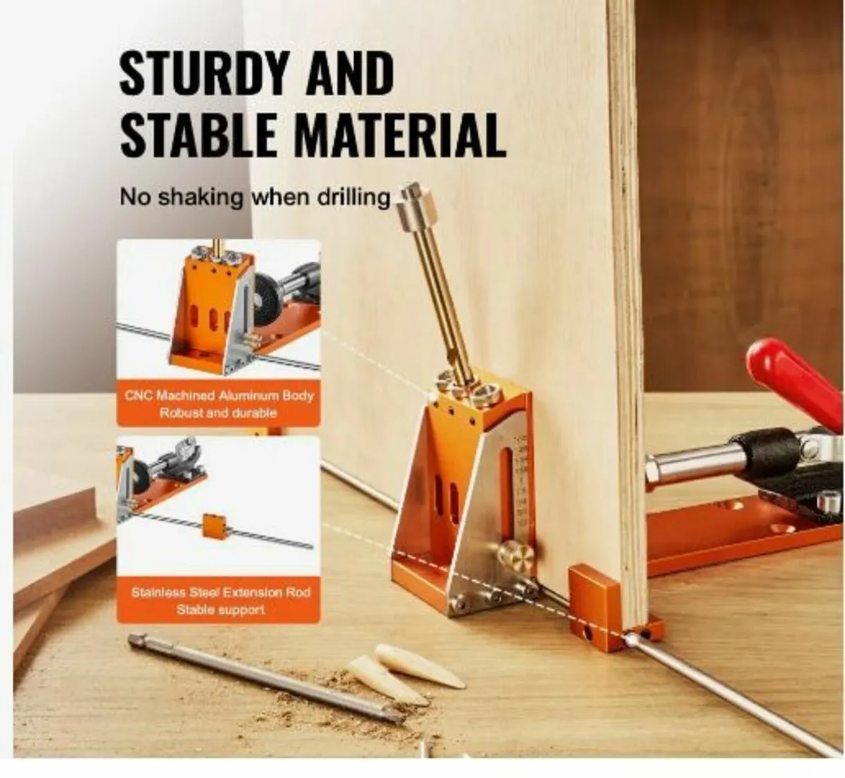 Pocket Hole Jig Kit, 34 Pcs Pocket Hole - Image 2