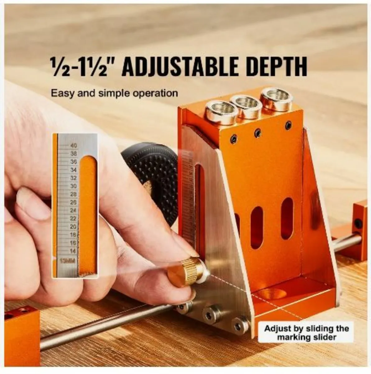 Pocket Hole Jig Kit, 34 Pcs Pocket Hole - Image 3