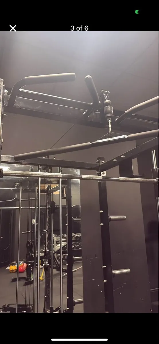 Commercial smith machine with pulley & attachments - Image 4