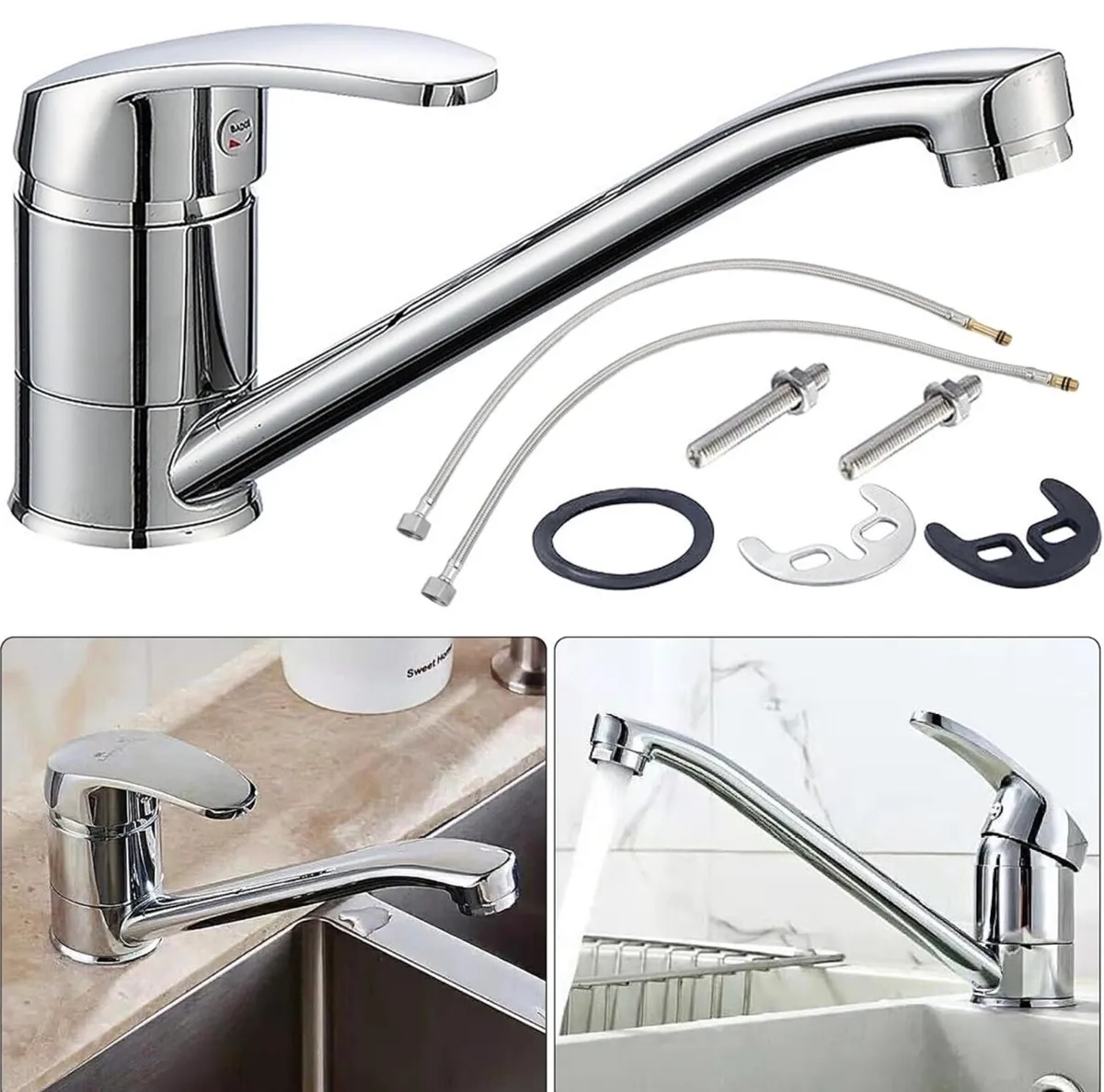 Chrome kitchen mixer tap new boxed - Image 4