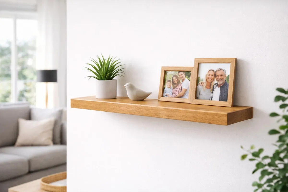 Home Decor Modern Solid Wood Shelves - 4 Colours - Image 2