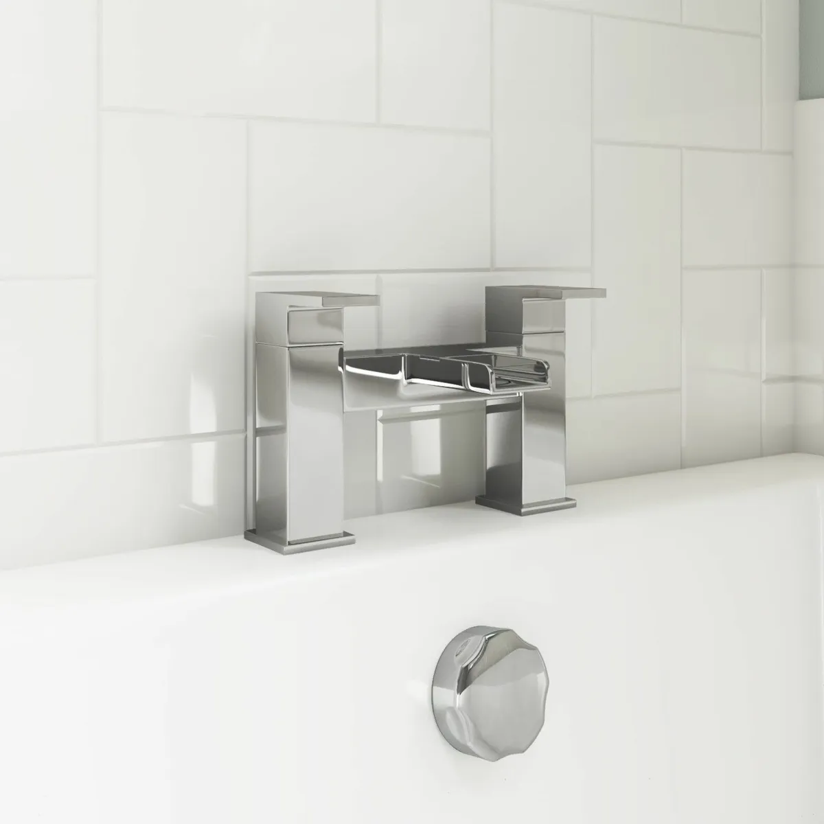 Waterfall Bath Filler Mixer Tap Chrome - Niagara - Image 2