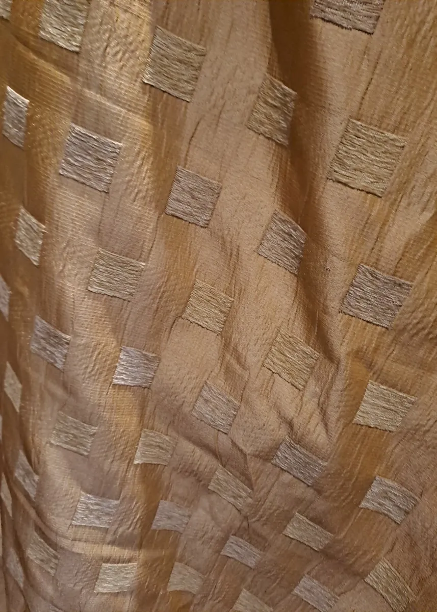 2 sets of lined curtains mustard - Image 1