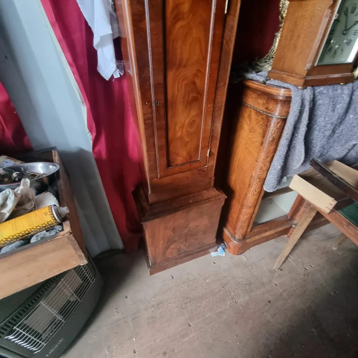 victorian mahogany   belfast grandfather clock - Image 4