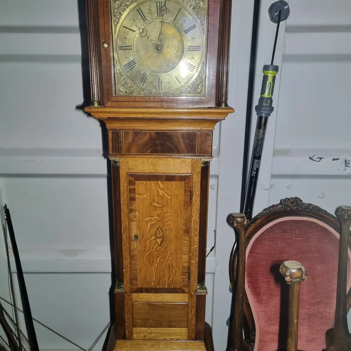 GEORGIAN GRAND FATHER CLOCK THOS, LEWIS BRISTOL - Image 1