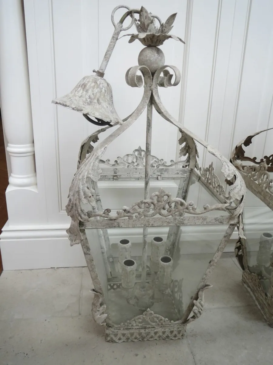 Rustic Country Iron Ceiling light x 2 - Image 2