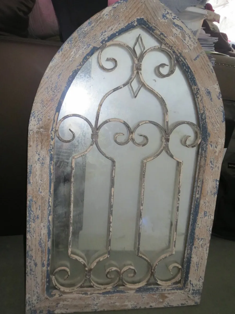 Rustic circular mirror - Image 3