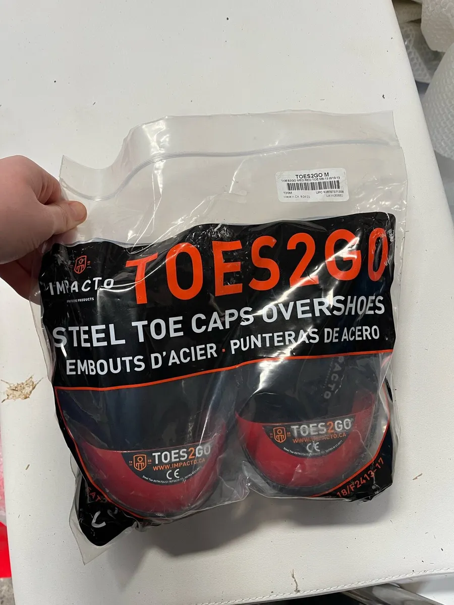 Safety slip on steel toe caps - Image 1
