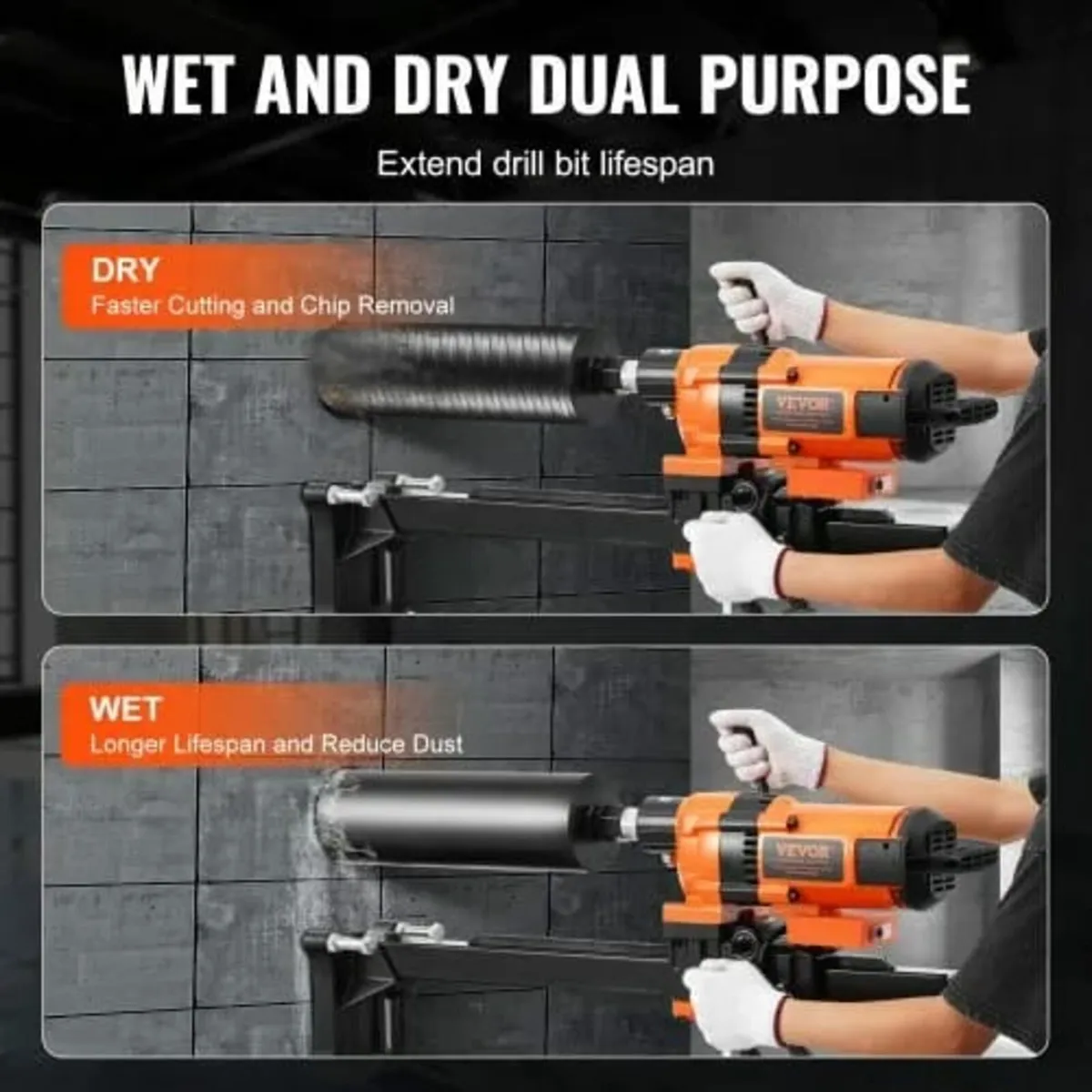 Core Drill Machine 2.03-30 cm Dia 3500W Diamond Co - Image 2