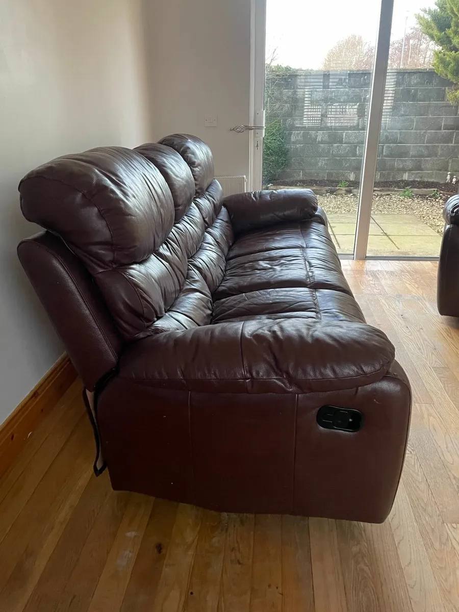 Leather Recliner Sofa & Armchair - Image 2