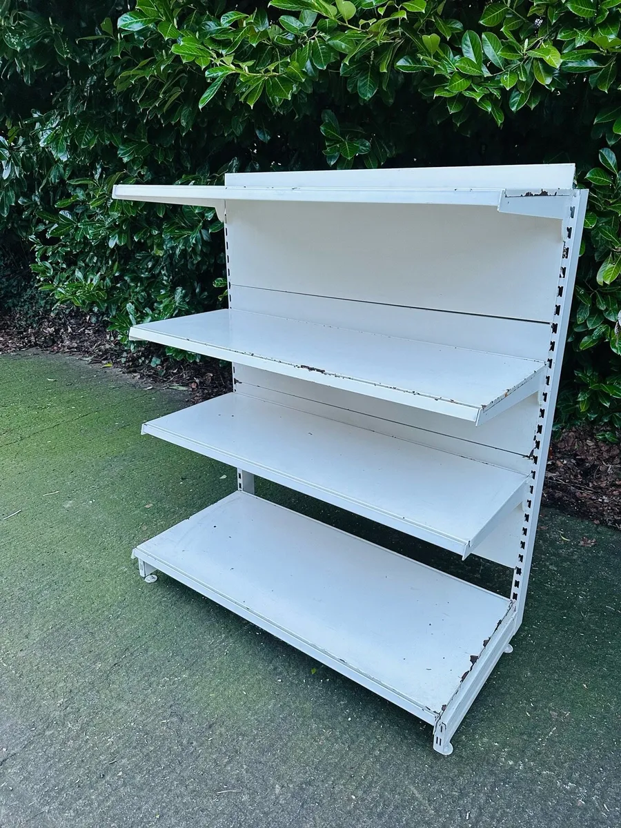 SHOP SHELVING GRADE B - 1.5 METRES HIGH  1.25 WIDE - Image 1