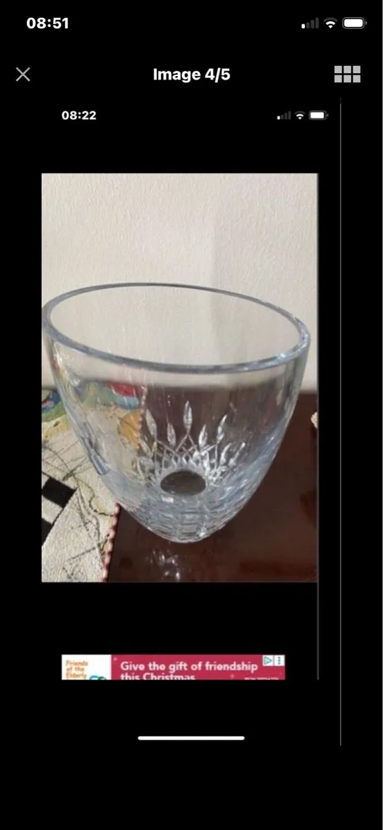 Large Waterford Crystal Angular Vase - Image 4