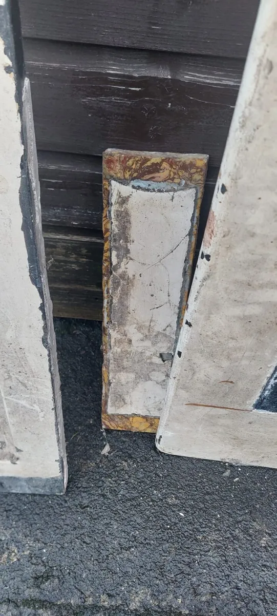 Slate and marble fire surround - Image 2