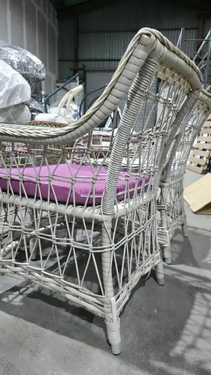 Garden furniture set 6-Piece Wicker - Image 3