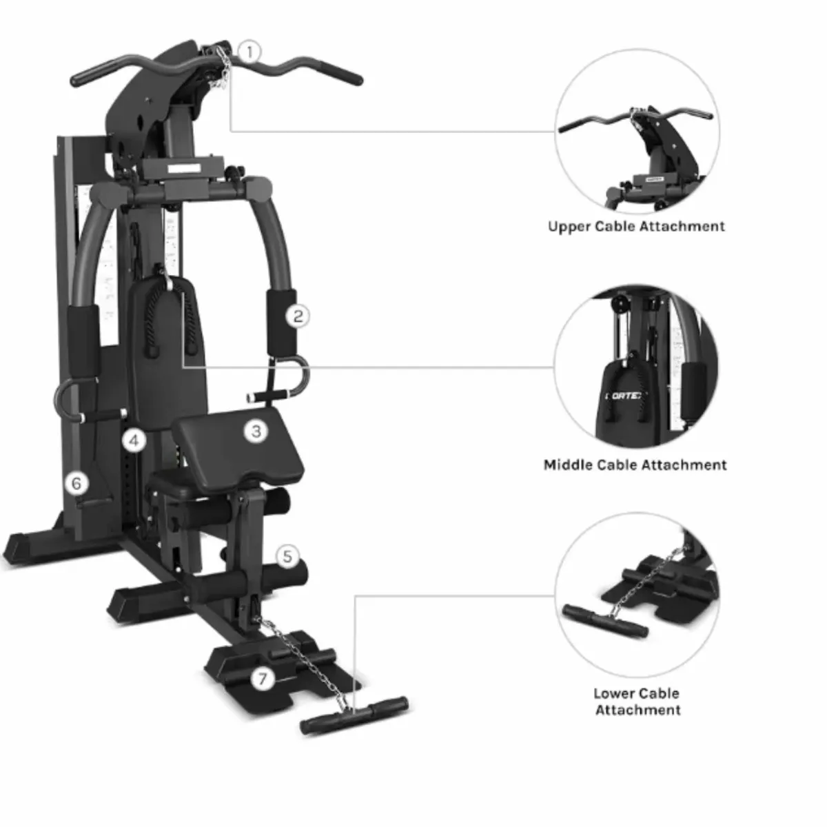 Multi Gym with 73kg Weight Stack-Free Delivery - Image 2