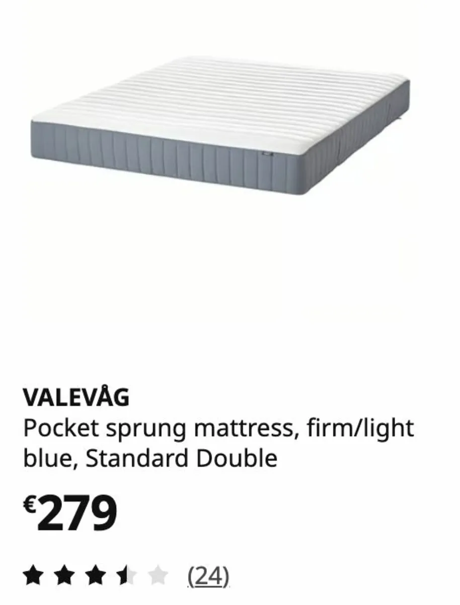 IKEA Höveg Double Pocket Sprung Mattress - Image 4