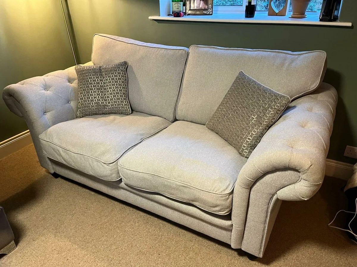 Grey 2/3 seater sofa - Image 1